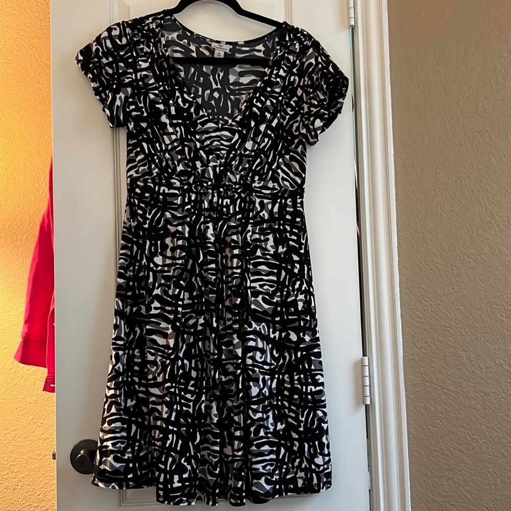 Black White Gray Dress SM